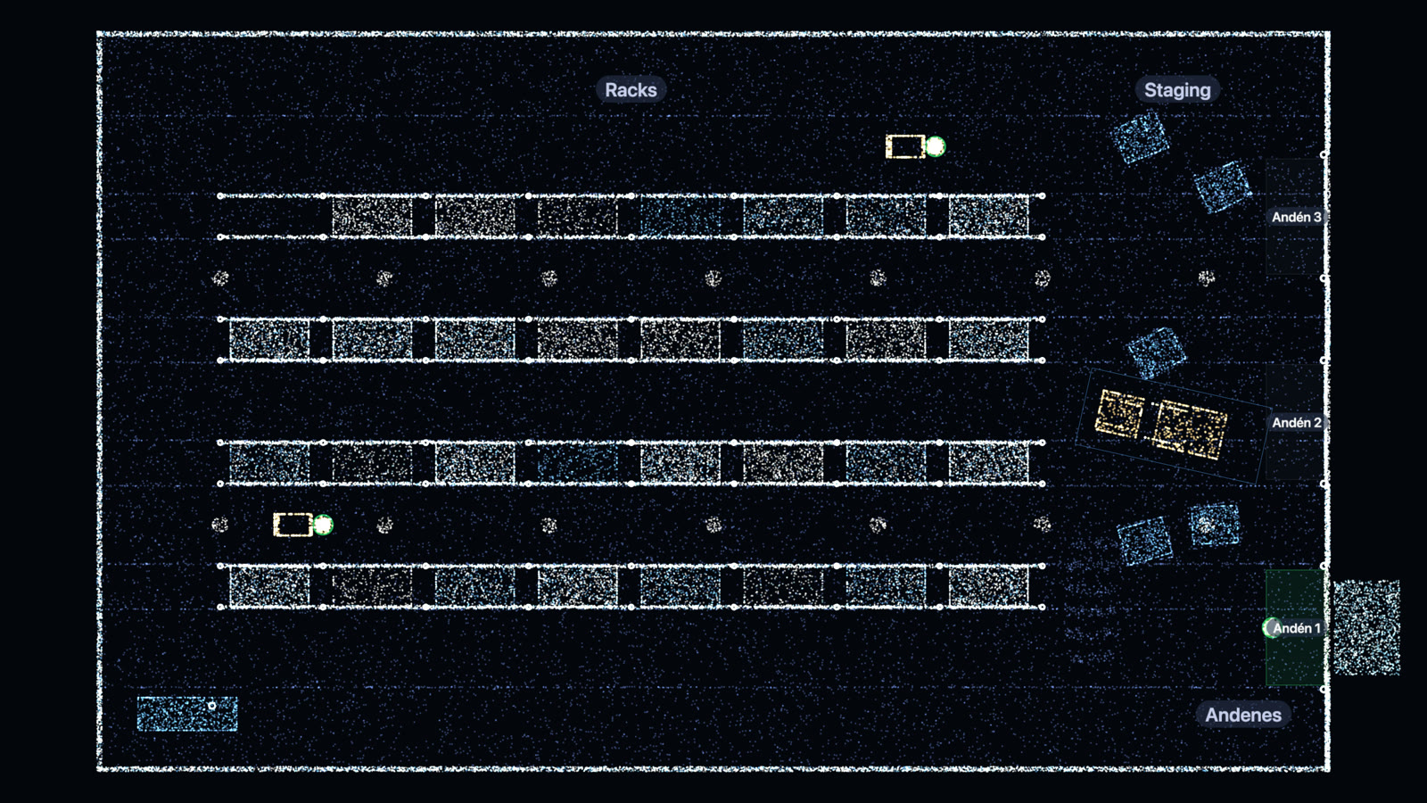 Warehouses layout map